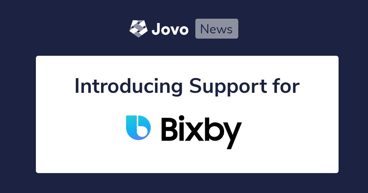Samsung Bixby Support for Jovo