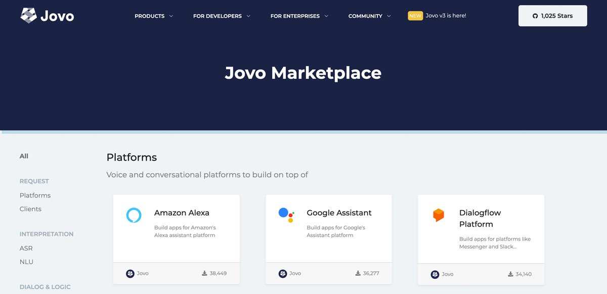 Jovo Marketplace Overview